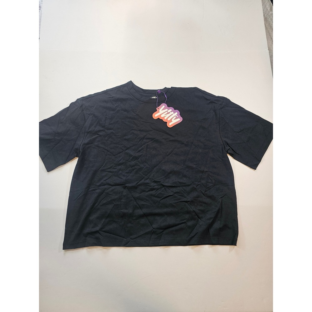 Yitty Slouchy Tee Women‎ Size M Iconic Black Oversized Casual Short Sleeve Shirt